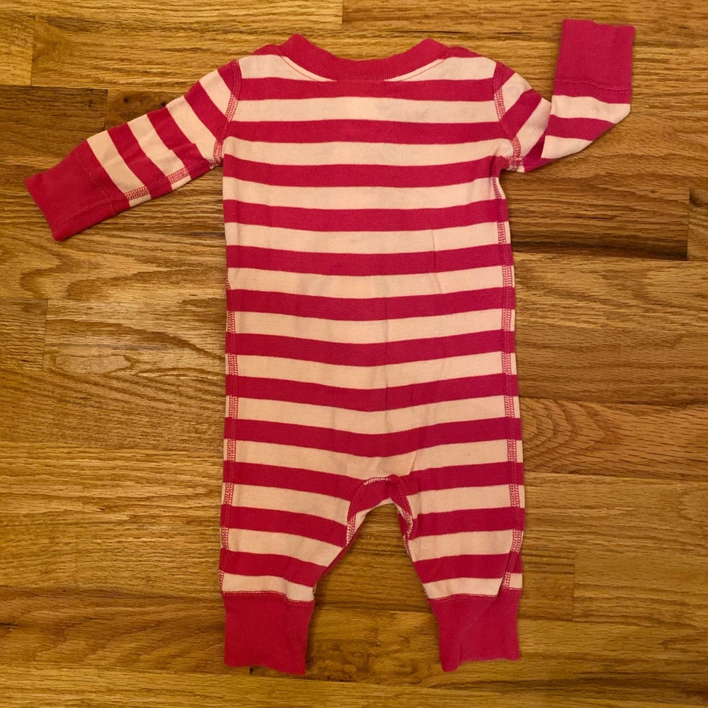 ❌SOLD❌ Hanna Andersson Zipper Baby Pajama Bundle Stripes - Picture 6 of 8